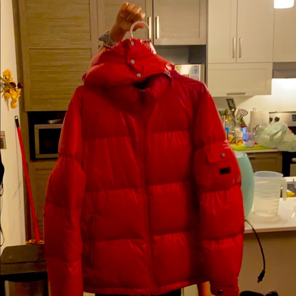 Red glossy Michael Kors coat/jacket - Picture 4 of 6